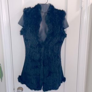 Excellent Condition Black Fur Vest
